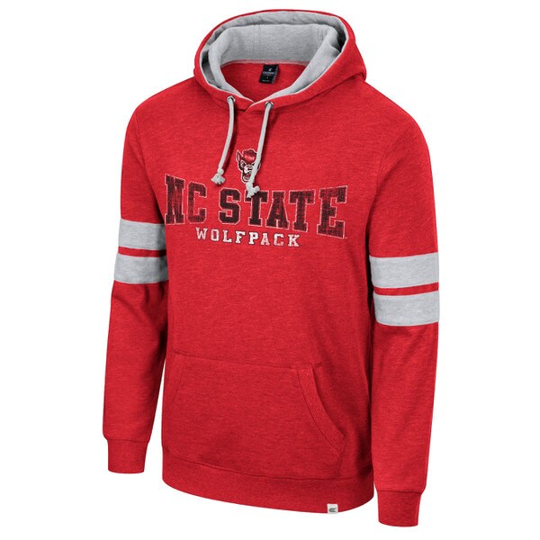 French Terry Pullover Hoodie - Red,